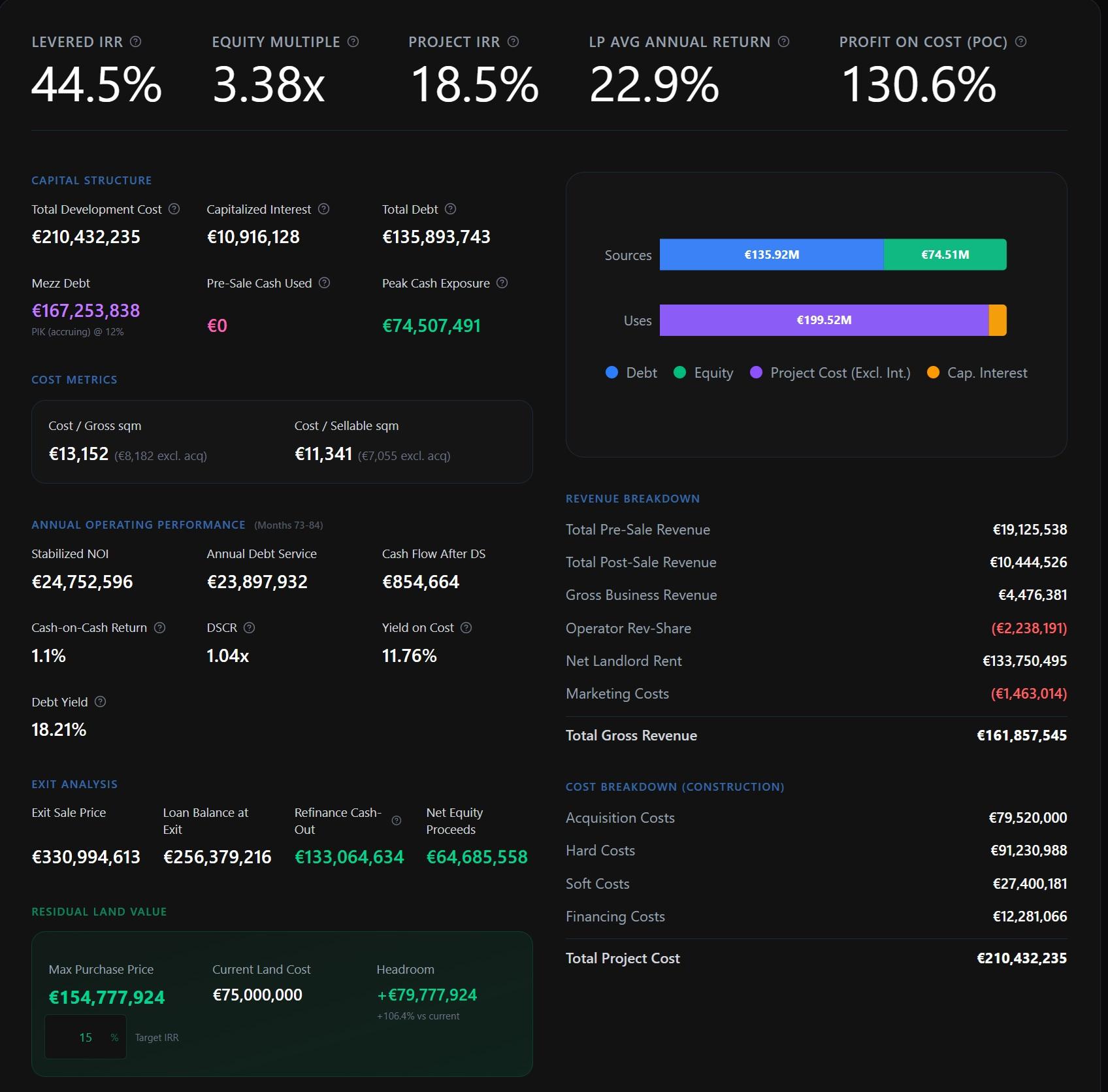 OneStopReal Dashboard Interface - view 1